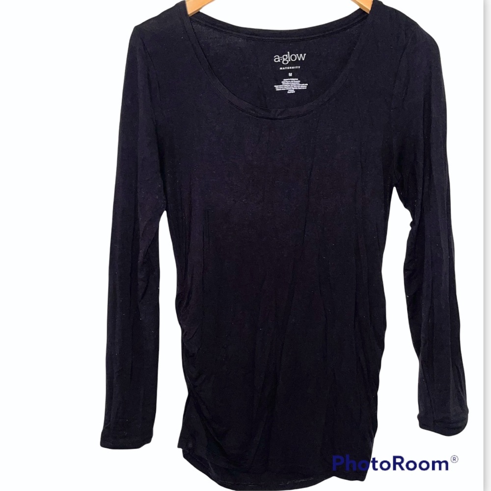 A•Glow Maternity Black Long Sleeve